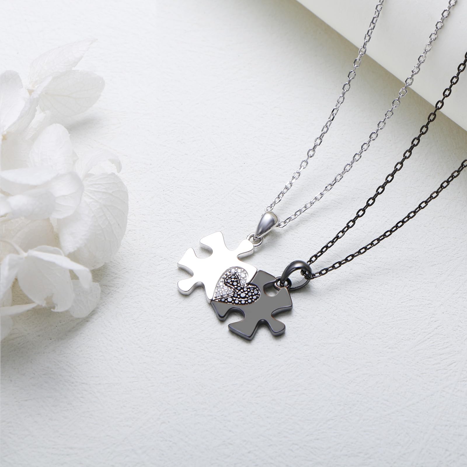 Paar Halsketten für sie ihn 925 Sterling Silber Bar passende Halskette für Paare Valentinstag Geschenke graviert ihr König seine Königin romantisches Schmuckgeschenk