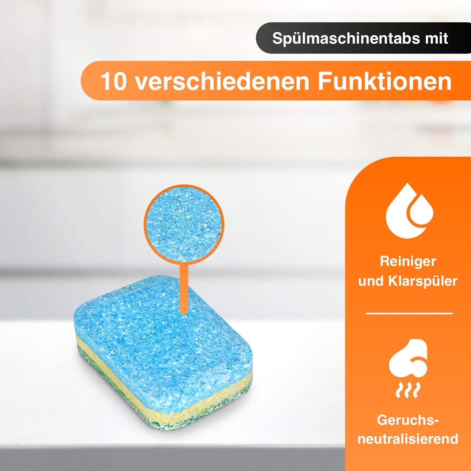 Multi-Power 10 mit wasserlöslicher Geschirrspültabs, 10 KG Karton
