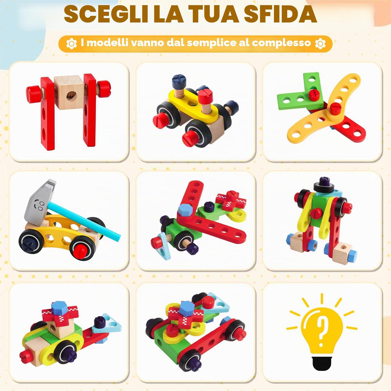 Giochi Bambino 3 Anni cassetta attrezzi bambini con Trapano Giocattolo，Giochi Educativi Giocattoli Bambino 3 4 5 Anni Regalo