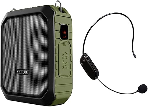 Amplificador de voz inalámbrico, micrófono Bluetooth para profesor, 18 W, impermeable, portátil, amplificador de voz recargable, micrófono personal