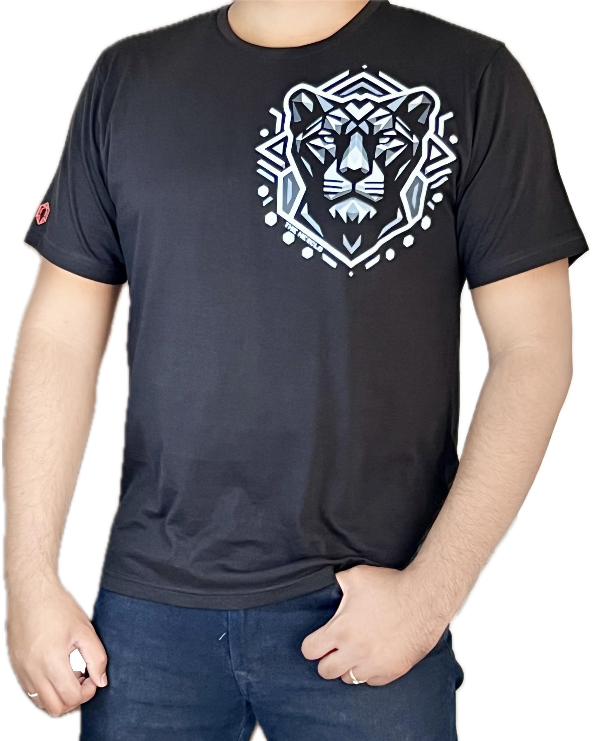 THE HEXCLO Black Panther Graphic Print T-Shirt, 100% Cotton
