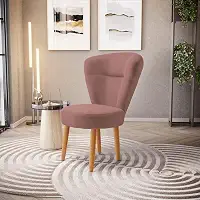 Cadeira Estofada Decor para Maquiagem Camarim Resistente Ergonômica Tecido Veludo MOBLAN decor (Rosa Escuro)