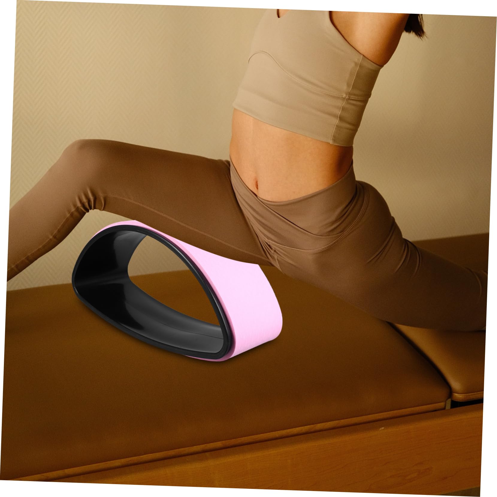 KOMBIUDA Anneau de Yoga Flexible en Eva et TPE pour Femme, Améliore la Souplesse du Dos Haute Capacité de Charge, pour Étirements Dos et Épaules Ouvertes Couleur Aléatoire