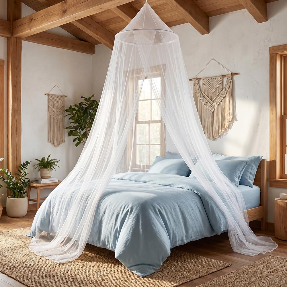 Mosquito Net for Bed, Mosquito Bed Net, Easy Installation for Bedroom Insect Protection for Home TravelIndoor and Outdoor Prevention