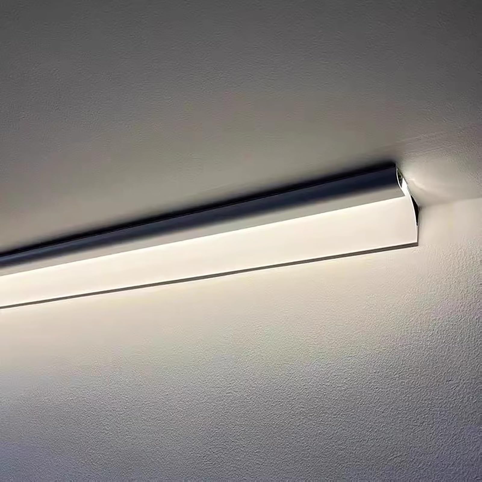 Profili per Strisce Led Decorazione per Soffitto con Modanatura a Corona, Illuminazione Indiretta a LED, Canale in Alluminio per Illuminazione Flessibile per Strisce LED, Sostituzione di Modanature(S,