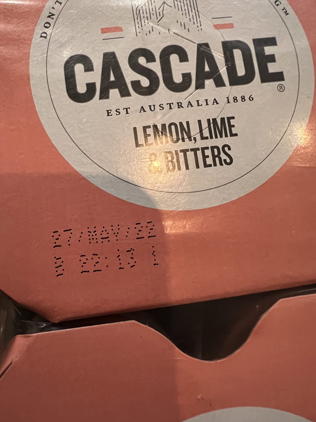 Cascade Lemon Lime and Bitters Soft Drink Multipack Mini Cans 24 x 200mL Pantry
