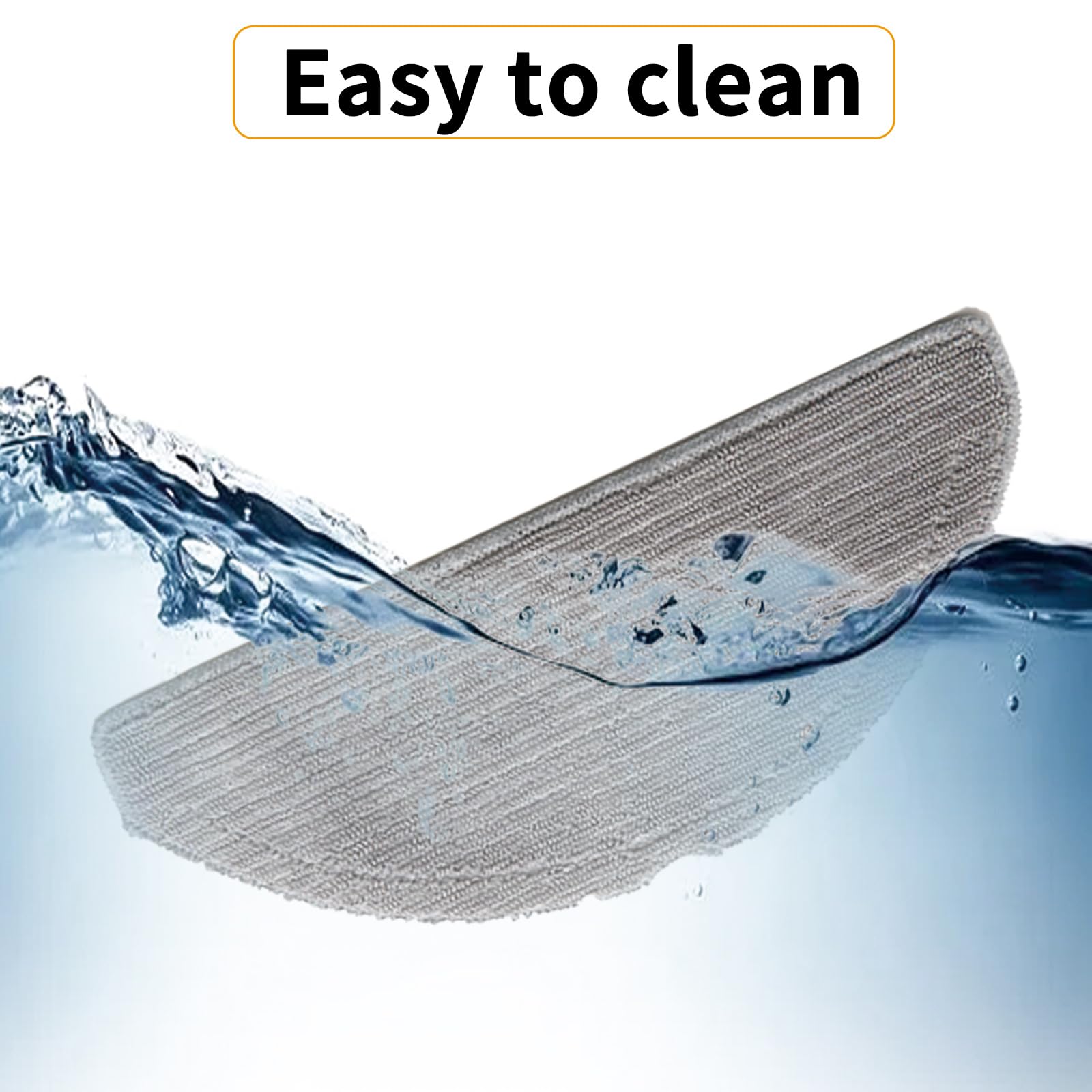 2-Pack Replacement Mop Pads For Eufy L60 & G50 Robot Vacuum - Washable Microfiber Cloths-1088220