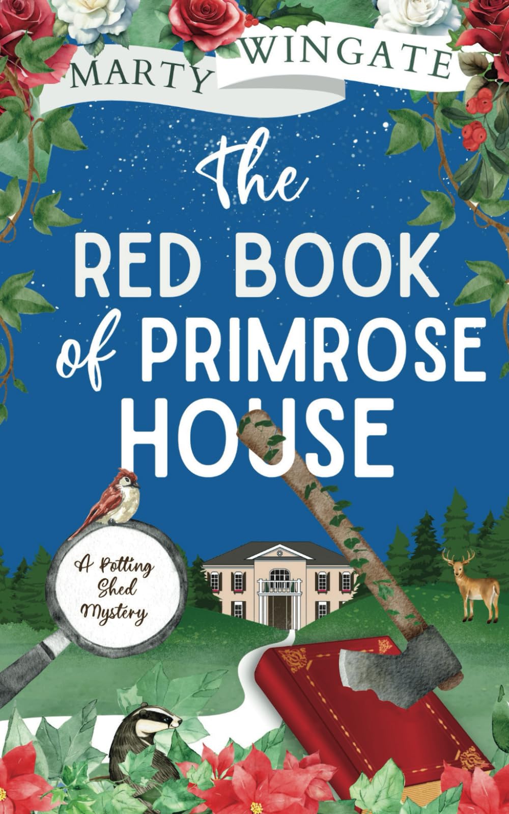 THE RED BOOK OF PRIMROSE HOUSE an utterly charming English garden murder mystery (The Potting Shed Mysteries)