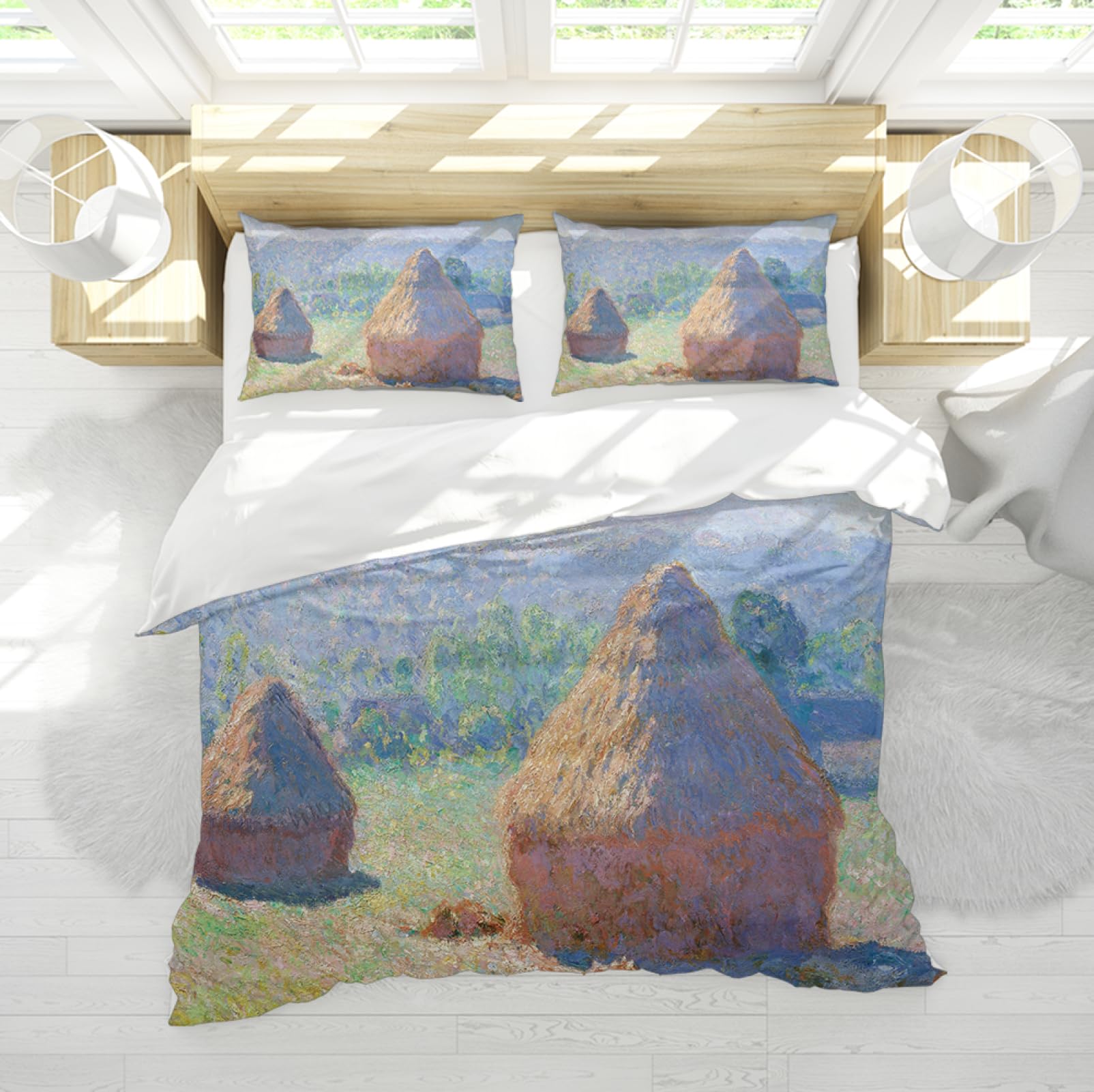 Ensemble housse de couette Monet pour s'endormir chaque nuit dans un chef-d'œuvre