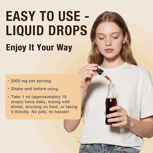 Miniatura 6 de Líquido de glutatión liposomal de 2000 MG, fabricado en los Estados Unidos, suplemento de glutatión reducido, absorción mejorada, sin OMG, potente