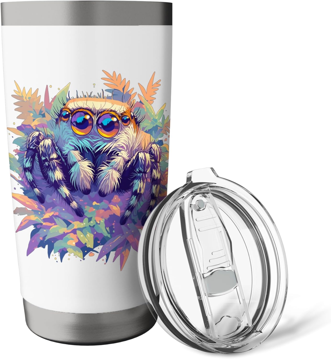 Jumping Spiders Jumping Spider Stainless Steel Insulated Tumbler - Image 5