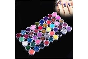 XICHEN 45pcs/Colors Nail Art Glitter Powder Dust Tips Decoration Set
