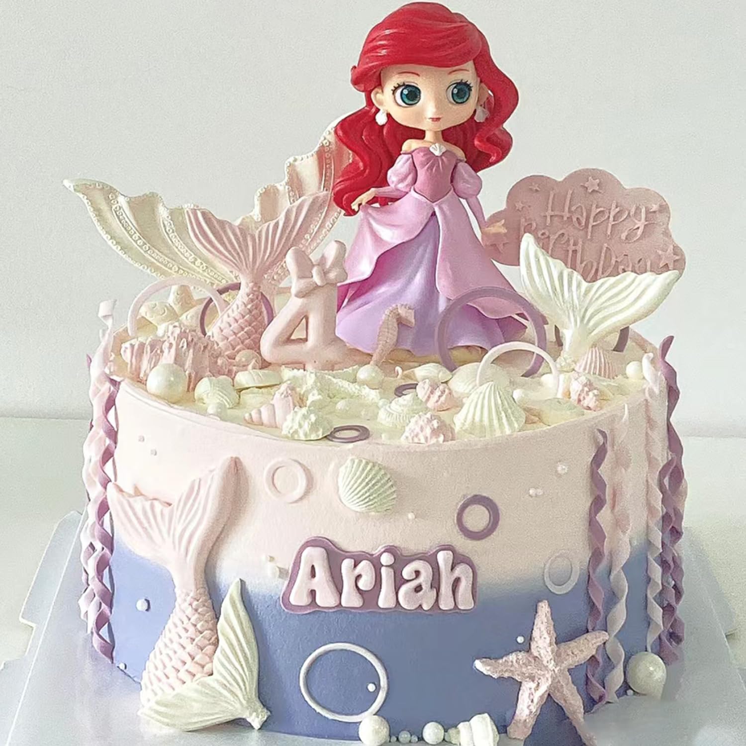 MINFEIDMS Small Mermaid Scales Silicone Molds Imprint Mat Scalloped Lattice Fondant Impression Mold For Cake Decorating Cupcake Topper Candy Chocolate Gum Paste Polymer Clay - Image 4