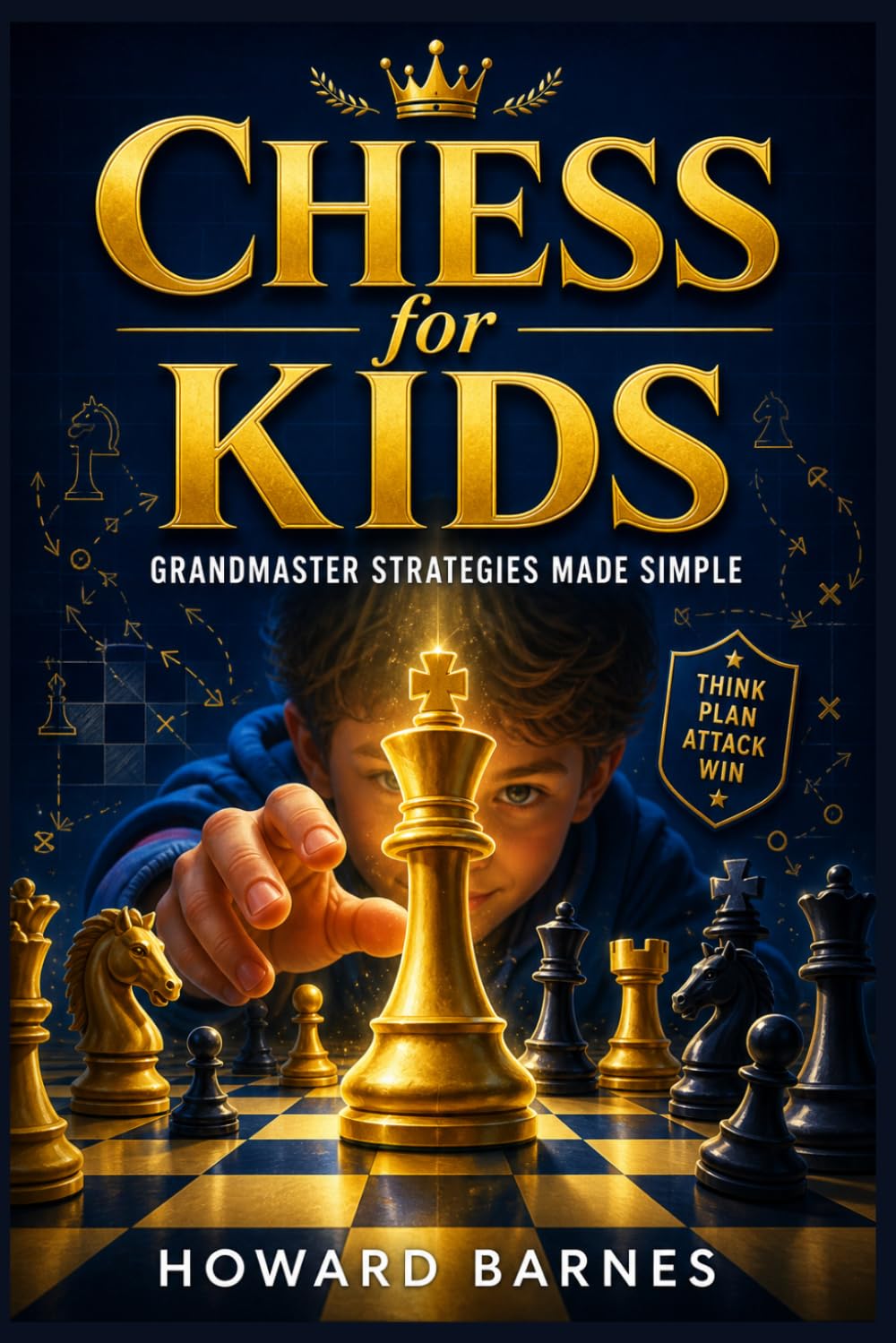 Chess for Kids Grandmaster Strategies Made Simple: The Beginner-Friendly Guide to Smart Moves, Winning Strategies, and Thinking Ahead