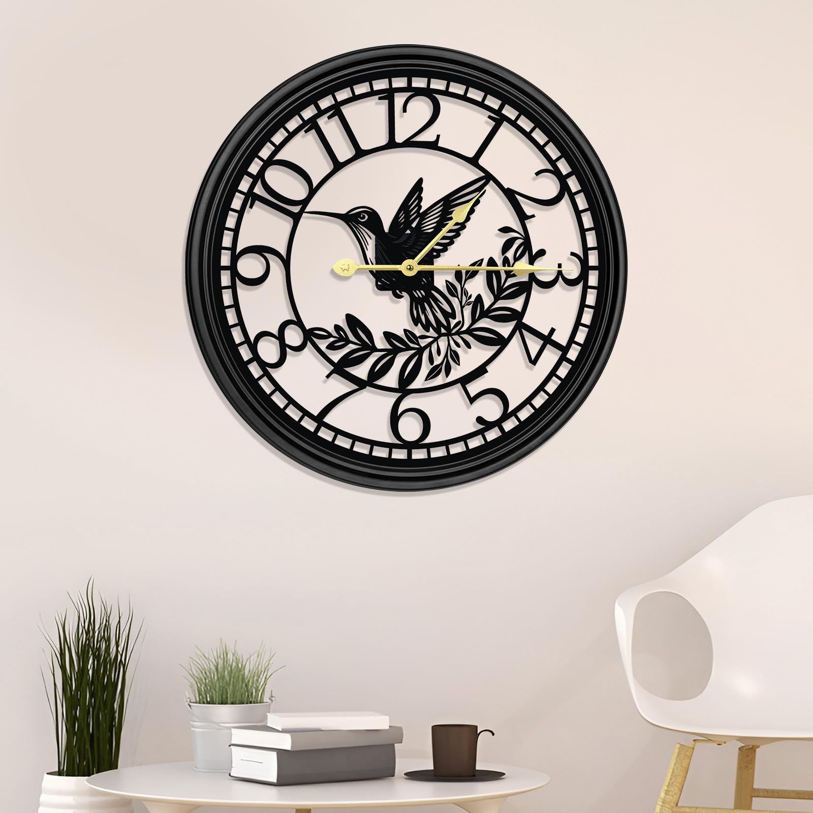 Reloj de Pared Grande - Relojes de Pared para Decoración de Sala de Estar, Silencioso y Sin Tic TAC, Adecuado para Decoración de Pared, Decoración de Sala de Estar, Decoración de Cocina