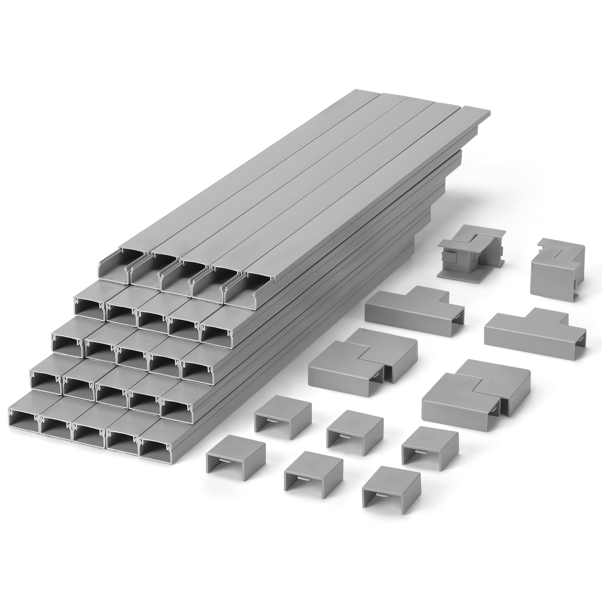 Kit de cubiertas de alambre para cables de 393 pulgadas, ocultadores de cables para TV en pared, cubierta de cable, ocultador de cables montado en la pared, kit de pared para cubierta de