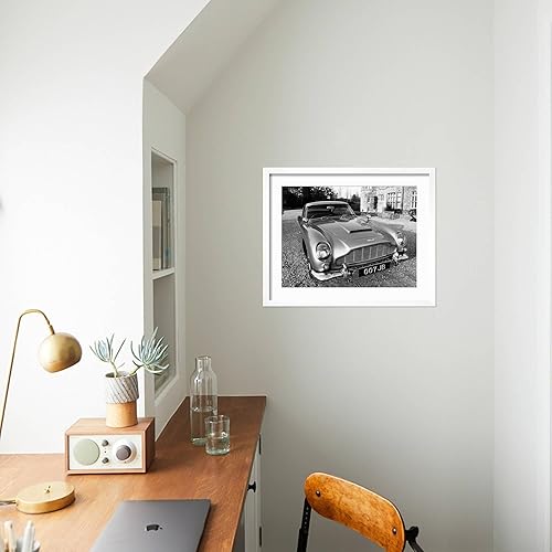 Miniatura 7 de ART.COM Lienzo decorativo para pared Aston Martin DB5 de James Bond, utilizado en la película Goldfinger, decoración de transporte, 16 x 12 pulgadas