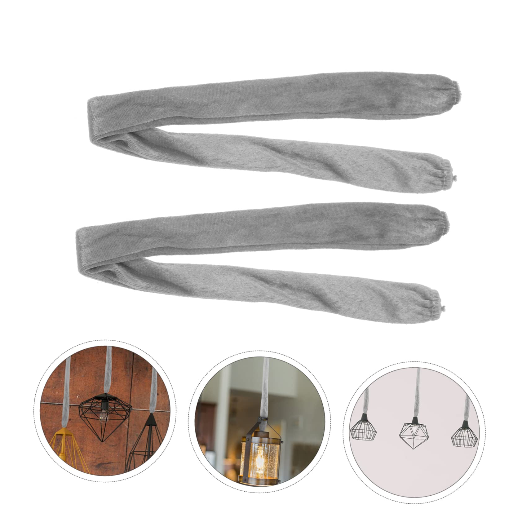 Lot De 4 Cache-chaînes Pour Lustres : Gaine En Tissu Pour