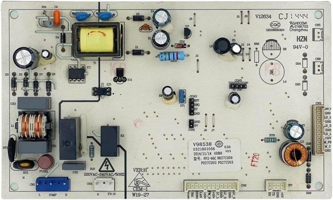 Refrigerator Control Board W19-27 Circuit PCB 0321801056 Fridge Motehrboard Freezer Parts