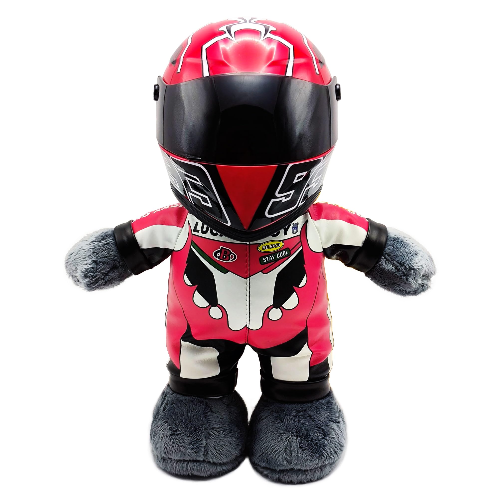 Amazon.com: JiuLiJiu Motorcycle Bear Teddy Bear Doll with