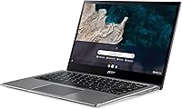 Vista 12 de Acer Chromebook Spin 513 Laptop convertible Qualcomm Snapdragon 7c Pantalla táctil FHD IPS Gorilla Glass de 13.3 pulgadas 4 GB LPDDR4X 64 GB