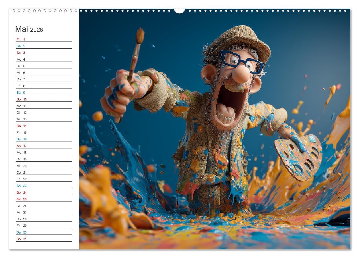 Kaffee, Kabel, Katastrophen (hochwertiger Premium Wandkalender 2026 DIN A2 quer), Kunstdruck in Hochglanz: Dieser Handwerker-Humor-Kalender bringt mit ... oder in die Werkstatt. (CALVENDO Spass)