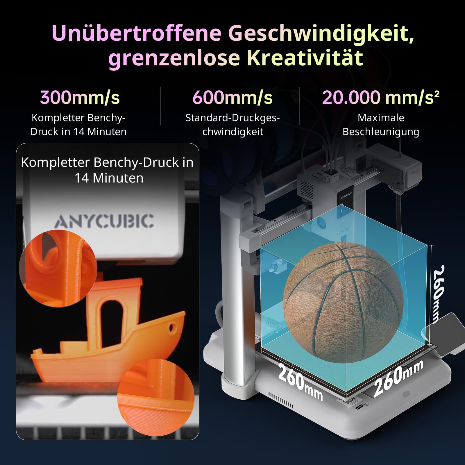 Anycubic Kobra X Combo 3D Drucker für Einsteiger, Trocknen während des Druckens
