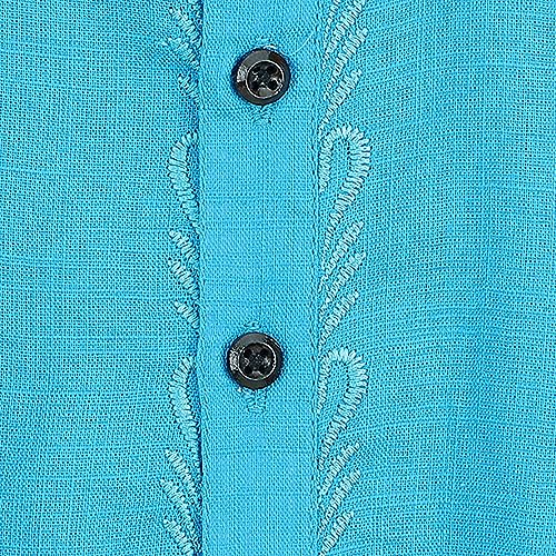 Image of Baby Boys Ethnic Wear Cotton Kurta Pyjama Set with Embroidery