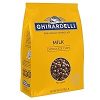 Vista 5 de Ghirardelli Chocolate Company - Chips de chocolate con leche, 800 por libra, bolsa de 5 libras (paquete de 1)