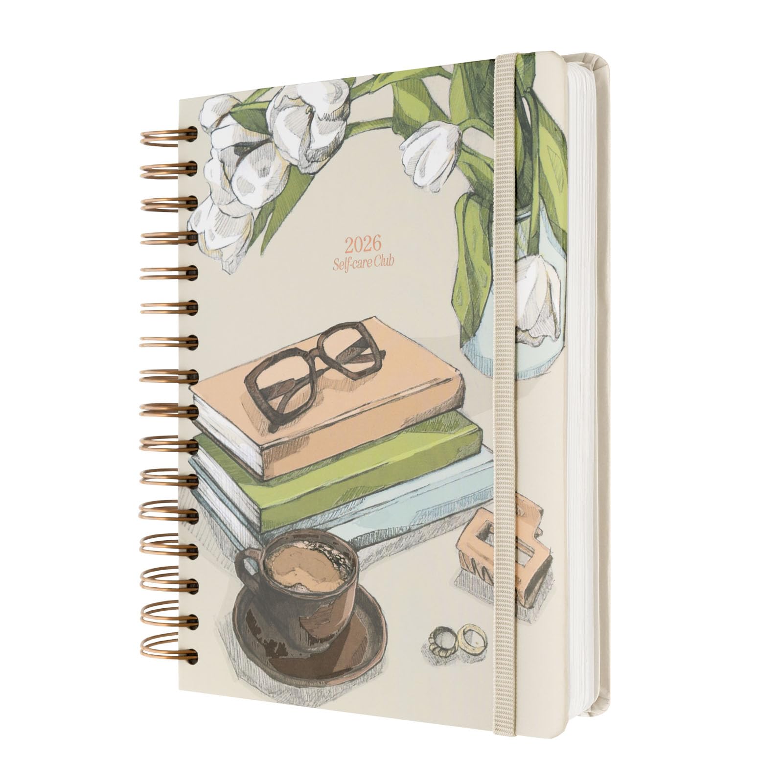 Calendrier De Bureau 2026 Kokonote – Format 15x20cm – Papier 250g Avec Stickers – Illustrations Mensuelles