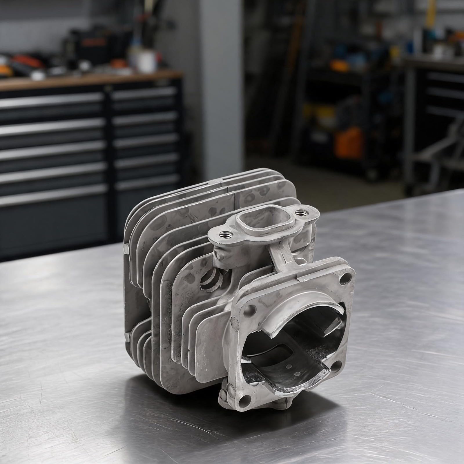 Cylindre pour kit de piston, pour 741 BC420 pour Spartan 424 440 441 OM43 pour Efco 8410, doublure en fonte, avec joints, pour pièces de rechange pour débroussailleuse Oleo-Mac