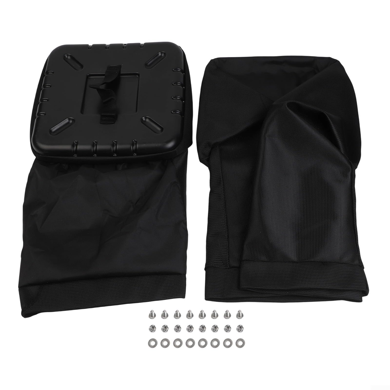 Paquete de 2 bolsas de césped para cortacésped AM122416 AM101602 compatibles con tractores de césped serie 100 D100 D110 LA120 Z225 de nailon negro de 25 pulgadas