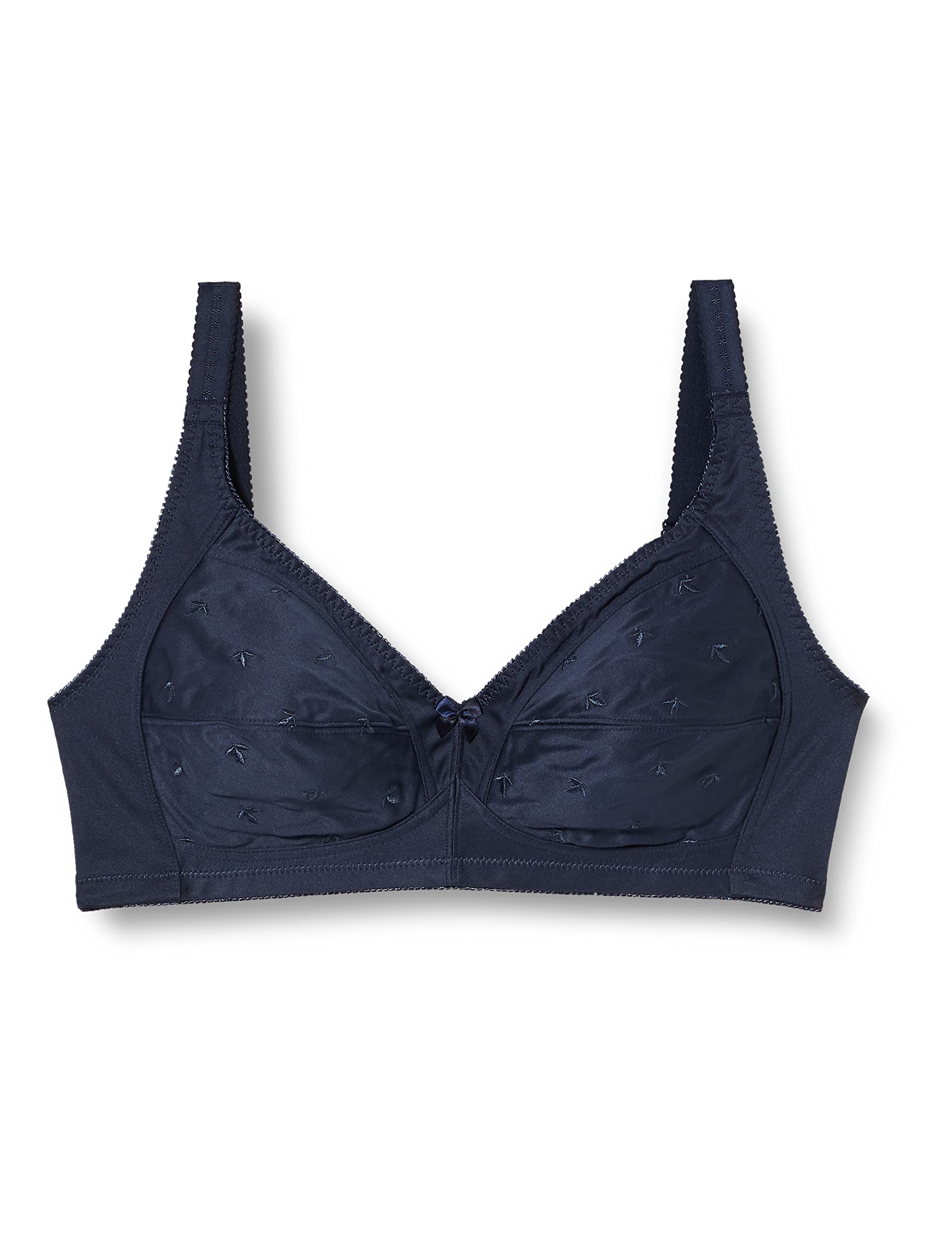 Naturana Women's Full Cup Non Wired Bra, Dark Blue, 38B