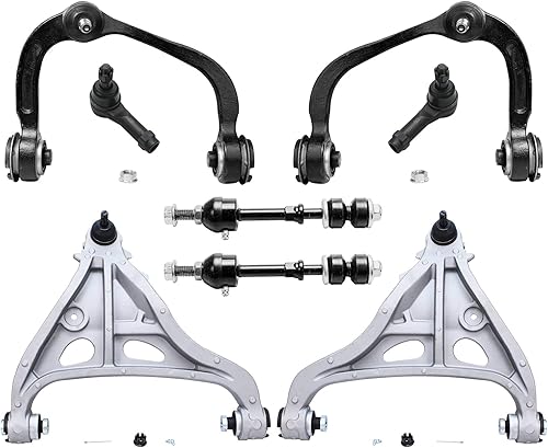 Detroit Axle - Kit de brazos de control delanteros 2WD de 8 piezas para Ford F-150 Lincoln Mark LT 05-08, 4 brazos de control superior e inferior