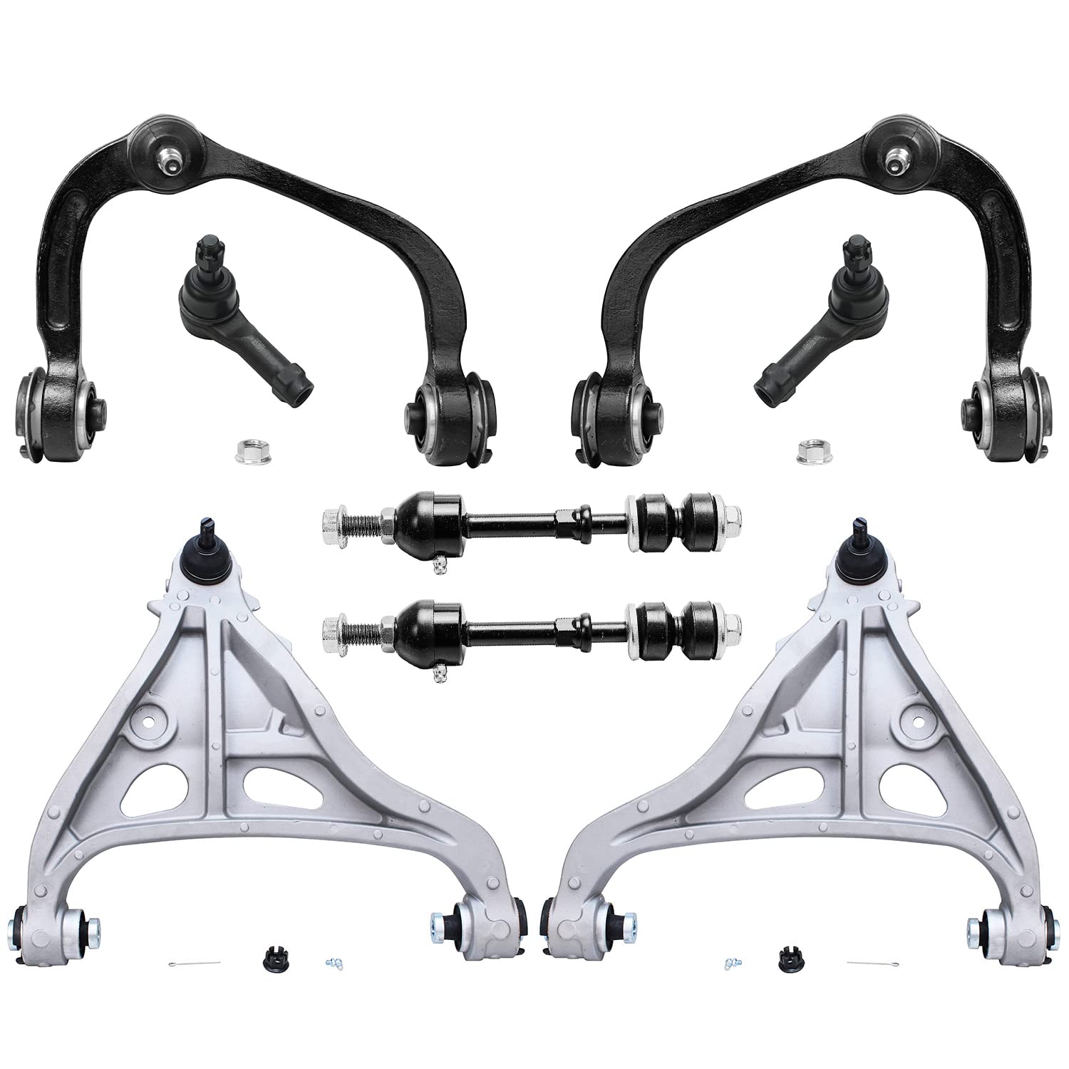 Detroit Axle - 2WD Front 8pc Control Arms Kit for 05-08 Ford F-150