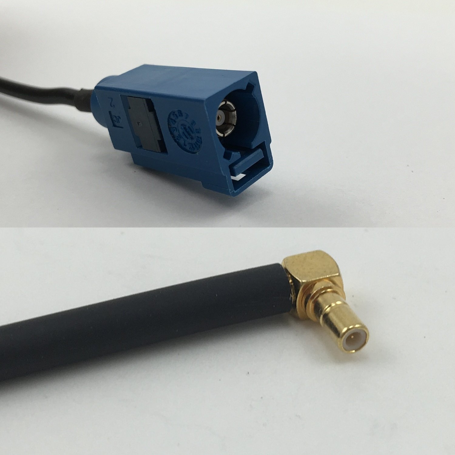3 feet RG178 Fakra Blue GPS to SSMB Male Angle Pigtail Jumper RF coaxial cable 50 ohm Quick USA Shipping