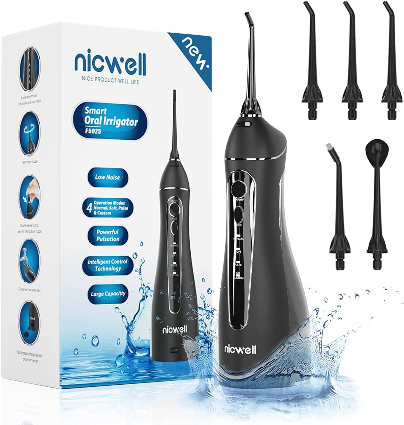 Water Flossers for Teeth Cordless Nicwell Oral Irrigator Dental, DIY