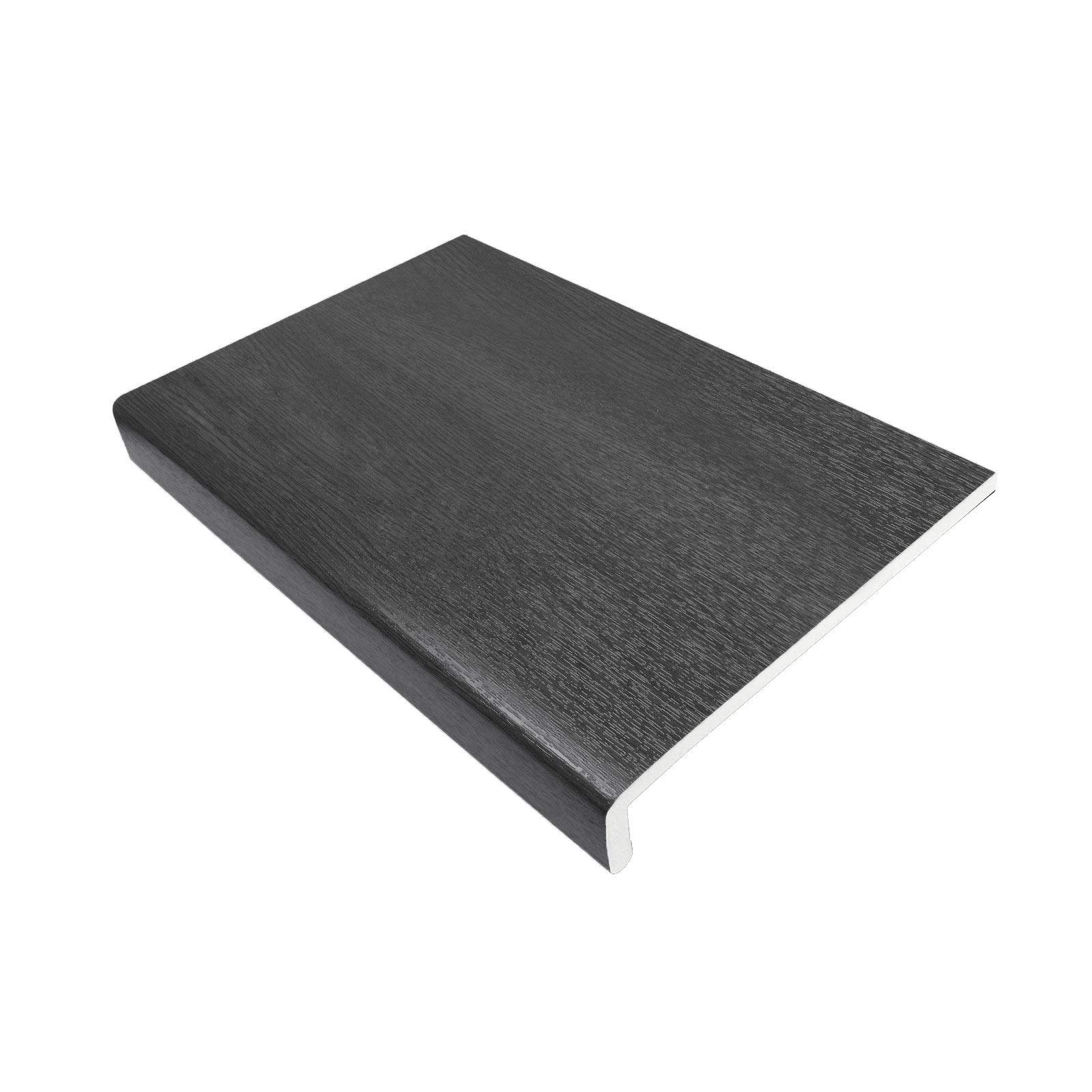 200mm Grey UPVC Window Board/Cill Cover 1.25m Long 9mm Thick Plastic Window Sill Capping