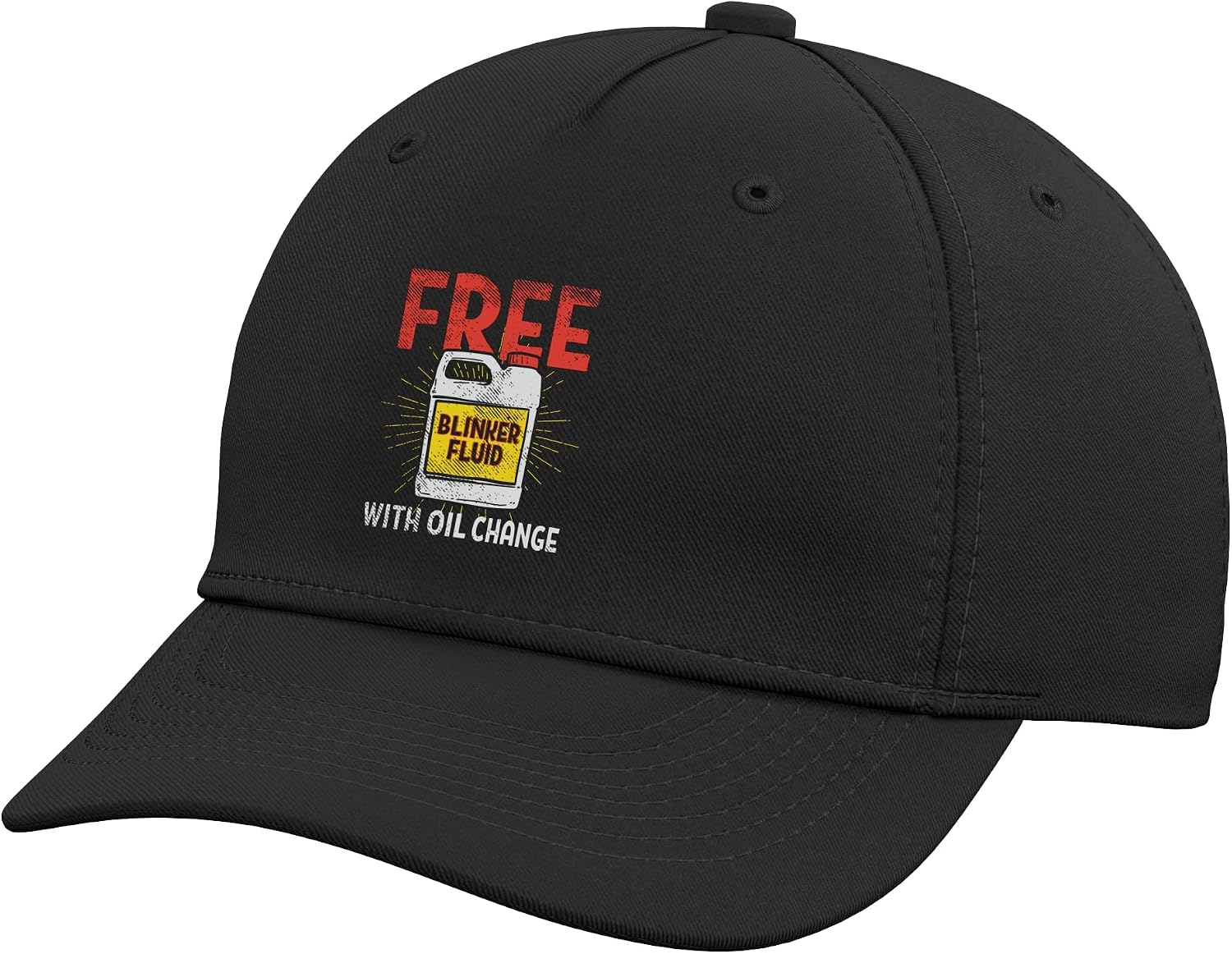 Free Blinker Fluid with Oil Change Funny Auto Mechanic Adjustable Baseball Hat