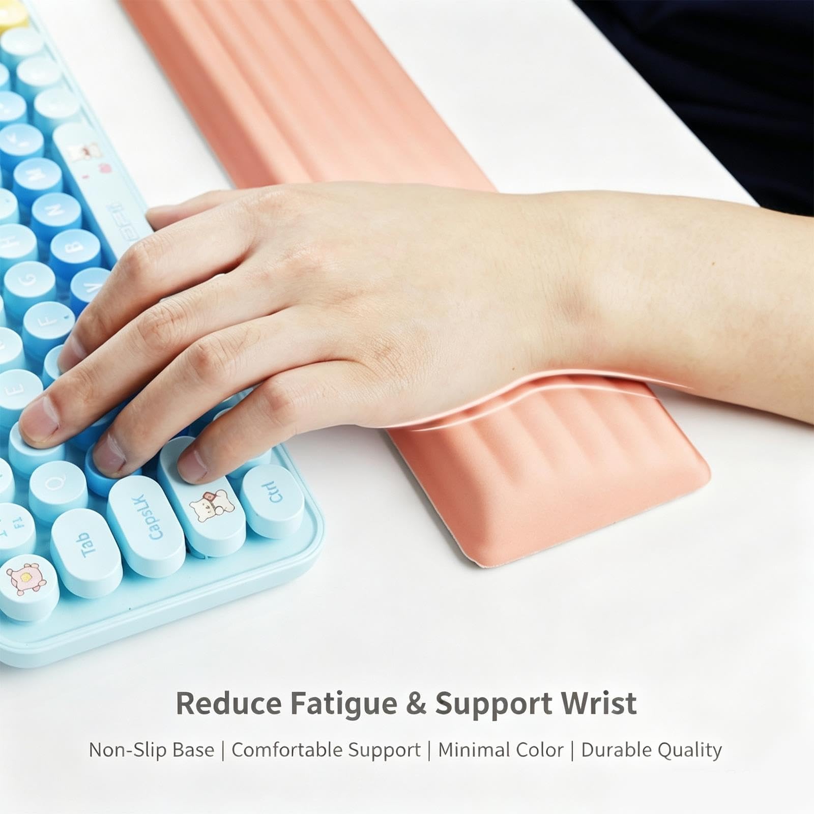Set Reposamuñecas Teclado y Ratón Soporte Muñeca Ergonómico Accesorio
