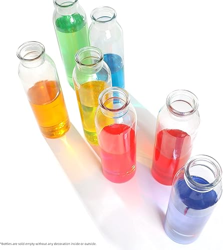 Miniatura 9 de Magic Season Botellas de vidrio decorativas con tapones de corcho (botellas redondas de 12 fl oz.  2 piezas)