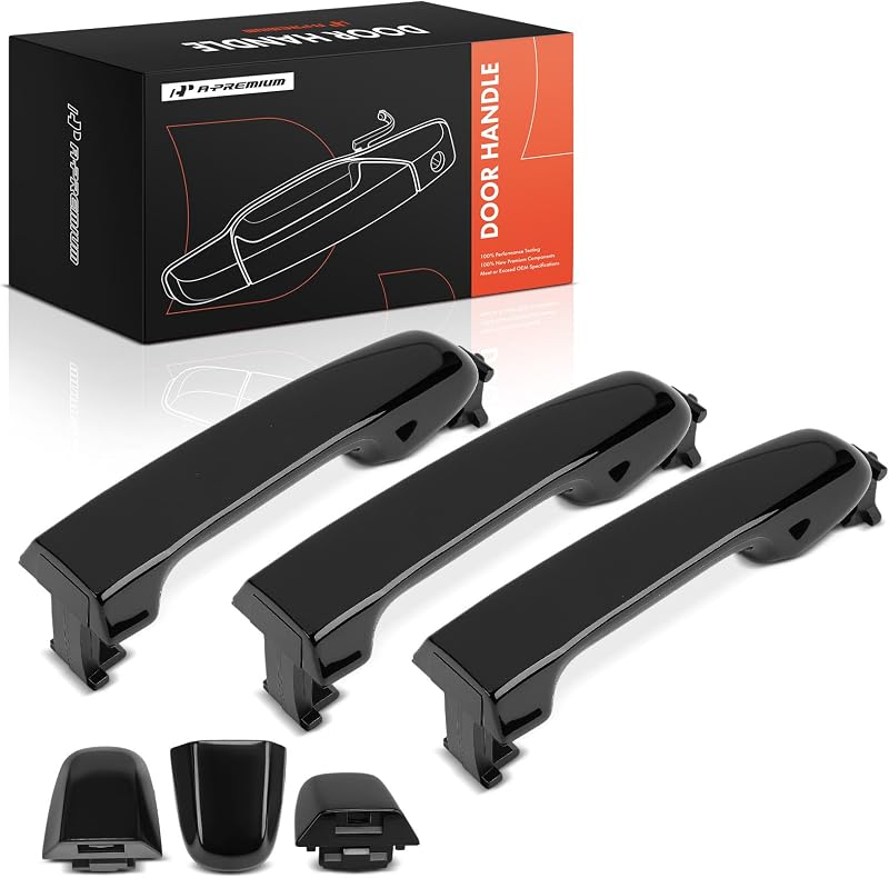 Maçanetas externas das portas A-Premium para Toyota Camry 2012–2017 – Dianteira direita e traseiras esquerda/direita, kit com 3