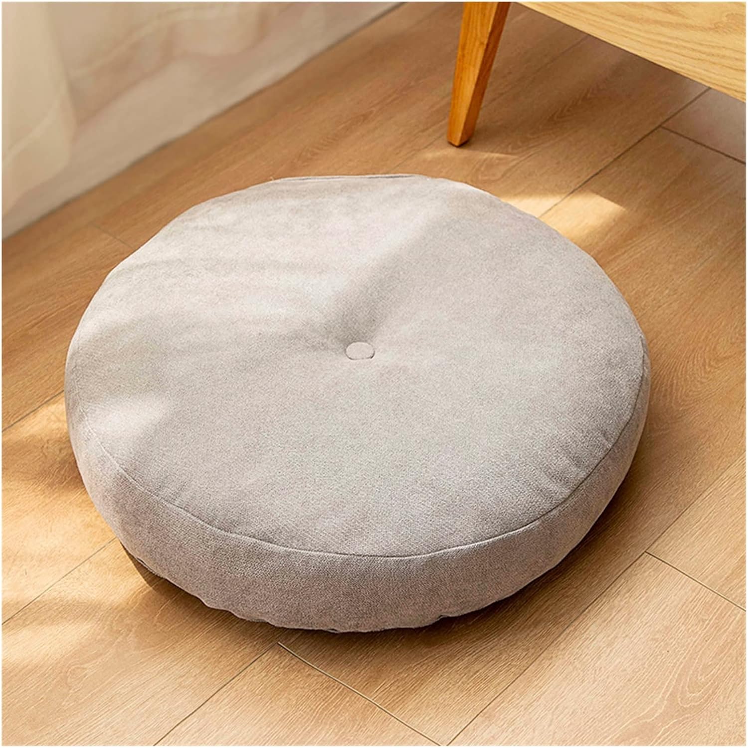 GAORDONG Gane Yoga Seat Pillow Solid Color Suitable For Meditation Yoga Mat Pouf Sofa Chair Bed Car Seat Pillows Cushions (Color : RD Grey, Specification : Diameter 55cm)