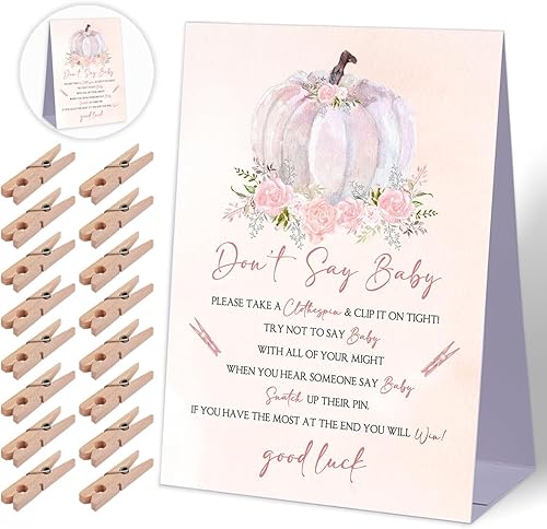 Miniatura 7 de Juego de baby shower, decoración rústica de baby shower, decoración rústica de baby shower, mini pinzas para la ropa para baby shower, decoración