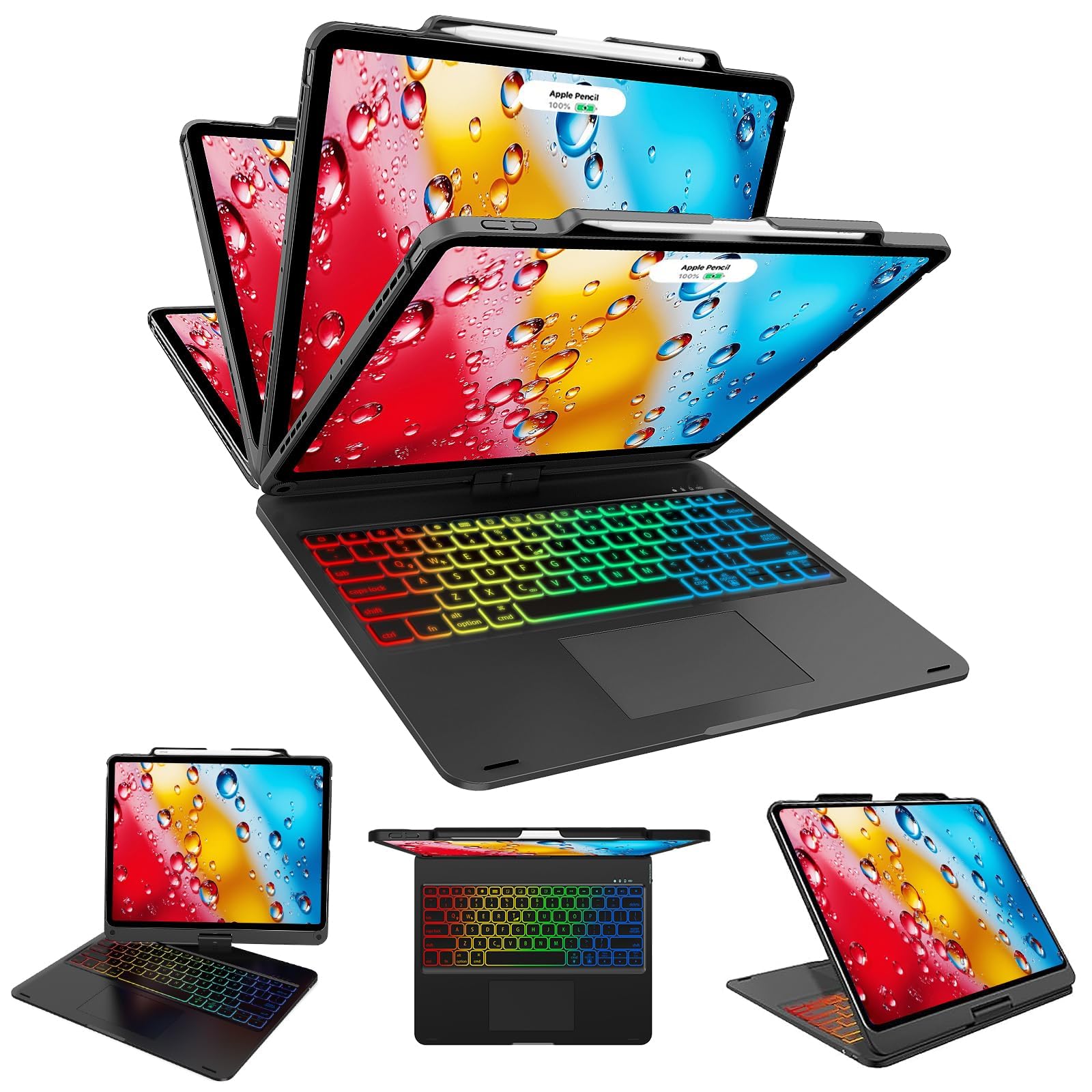 KVAGO Funda Con Teclado Mágico Para IPad Pro De 12.9 Pulgadas (6ª, 5ª