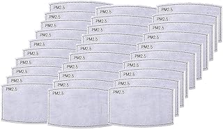 JC-gale 30 PCS PM2.5 Activated Carbon Filter, 5 Layers Replaceable Anti Haze Filters, Protective Mouth Filter for Outdoor