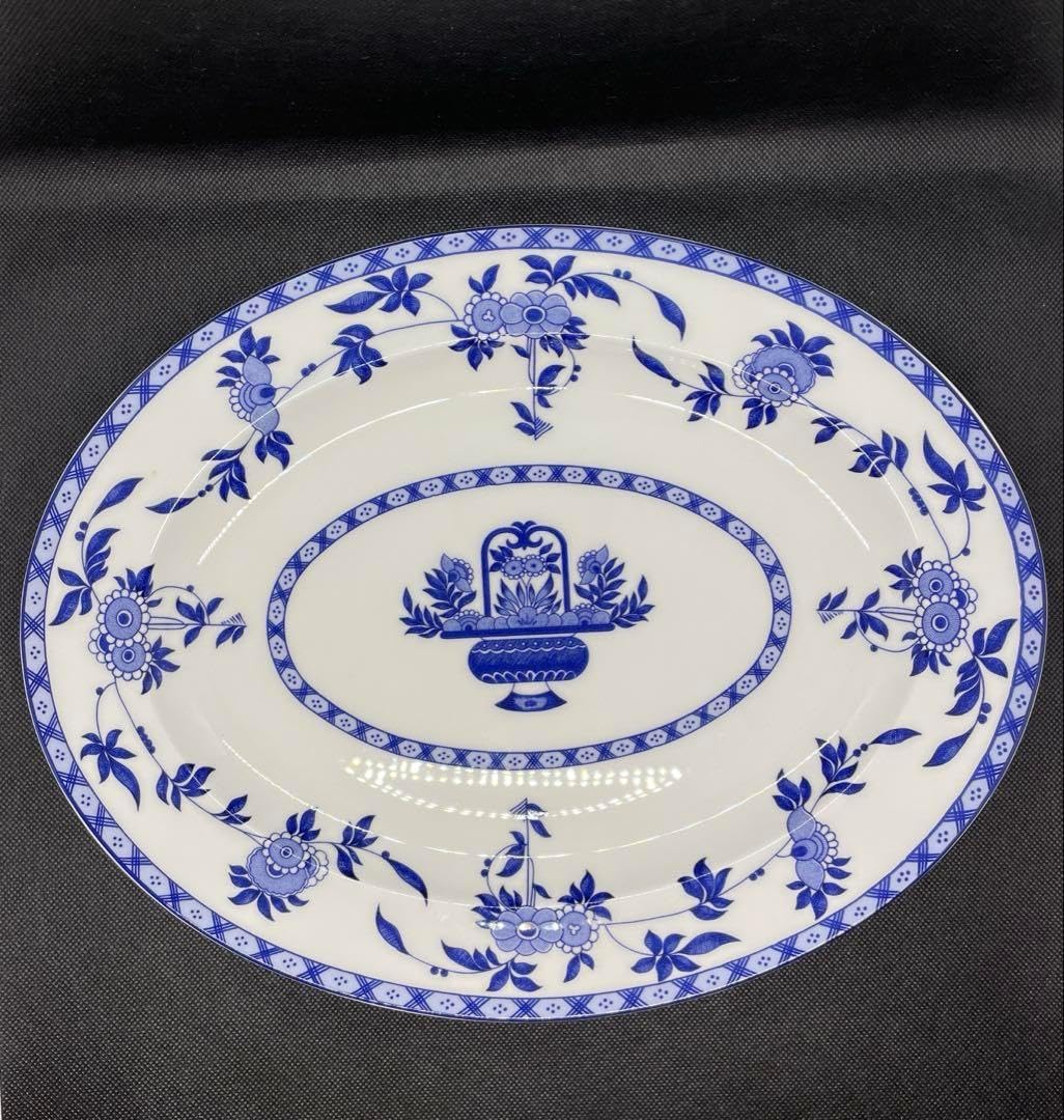 ミントン　ブルーデルフト　オーバルディッシュ　盛り皿 ミントン ブルーデルフト オーバルディッシュ 盛り皿 ミントン