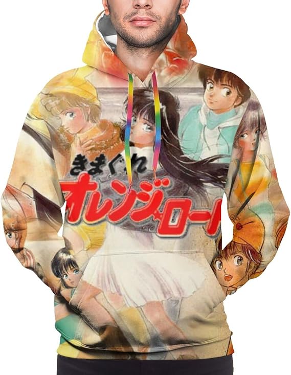Amazon Co Jp きまぐれオレンジロード4 面白 プリント おしゃれ お揃い 男女兼用 秋の装い 長袖 冬服大きいサイズパーカー ファッション
