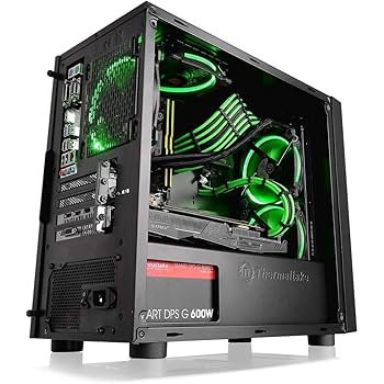 ASUS - 自作PC Thermaltake Versa H17 + intel Xeon Thermaltake Versa H17 Compact Micro-ATX Gaming Computer Case