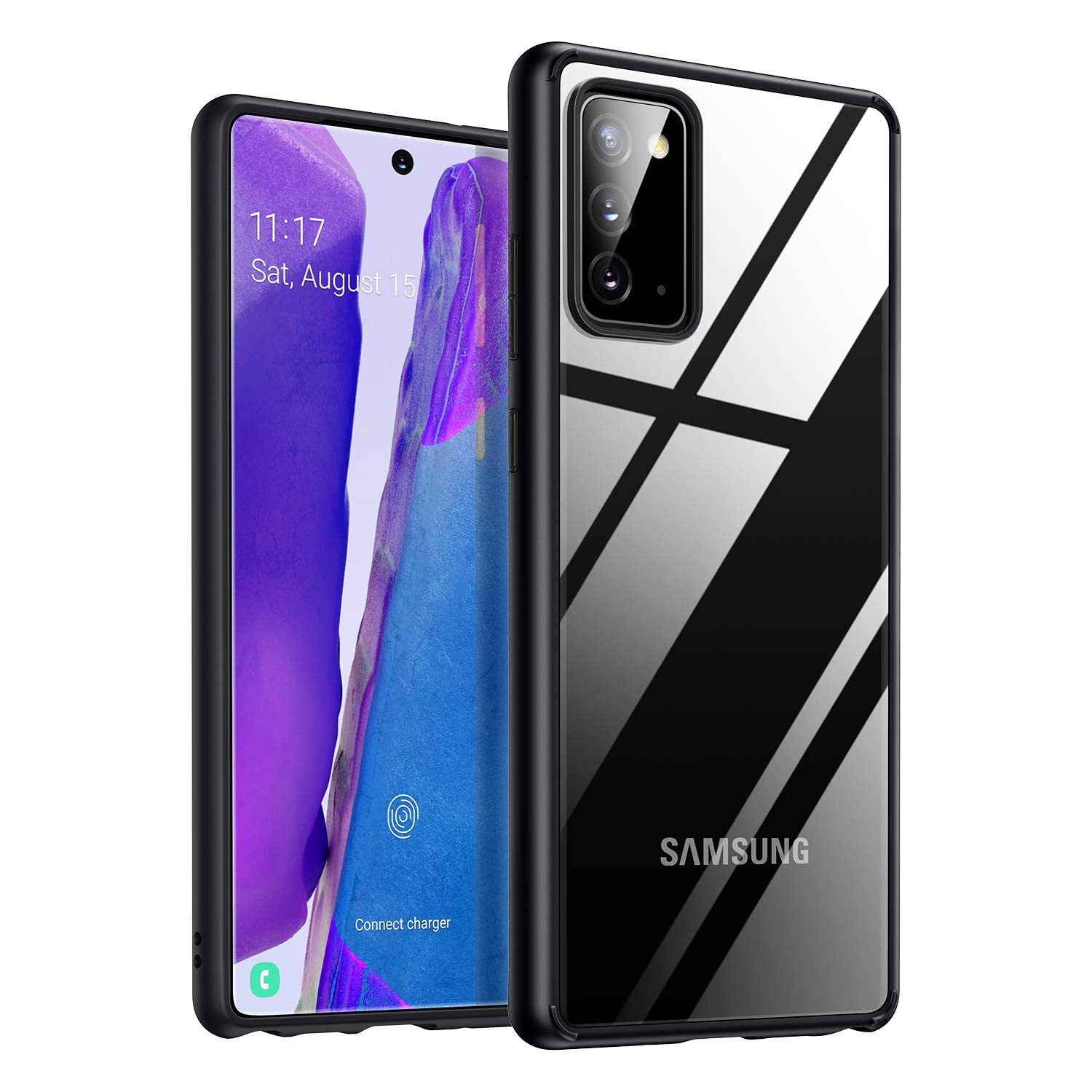 DL3 MOBILAK Clear Case for Samsung Galaxy Note 20 (Black)